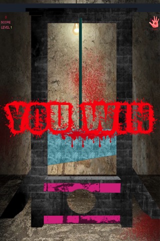 Scary Guillotine Blood Rush - Extreme Finger Cutting Torture simulator screenshot 3
