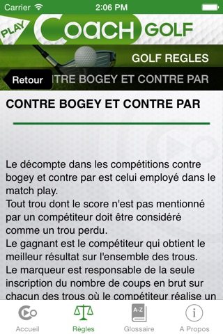 PlayCoach™ Golf Règles screenshot 2