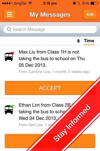 School Bus Attendance App screenshot 3