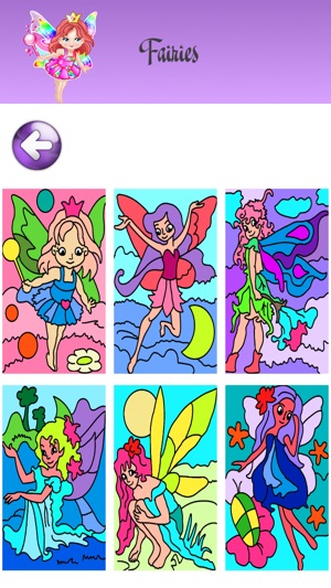 Coloring Pages with Princess Fairy for Girls - Games for lit(圖3)-速報App