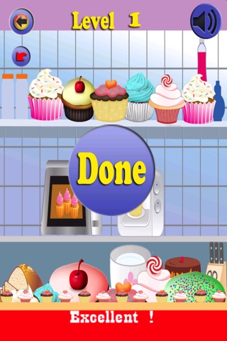 Move and match the cup cakes in the cooking factory - Free Edition screenshot 4