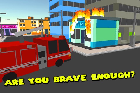 Fire Department: Cube Firefighter screenshot 2