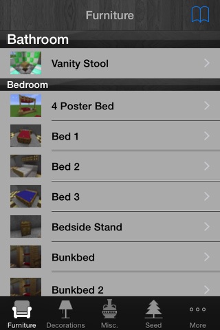 Furniture Guide For Minecraft--Seeds,Video and Crafting Guide Free Edition screenshot 2