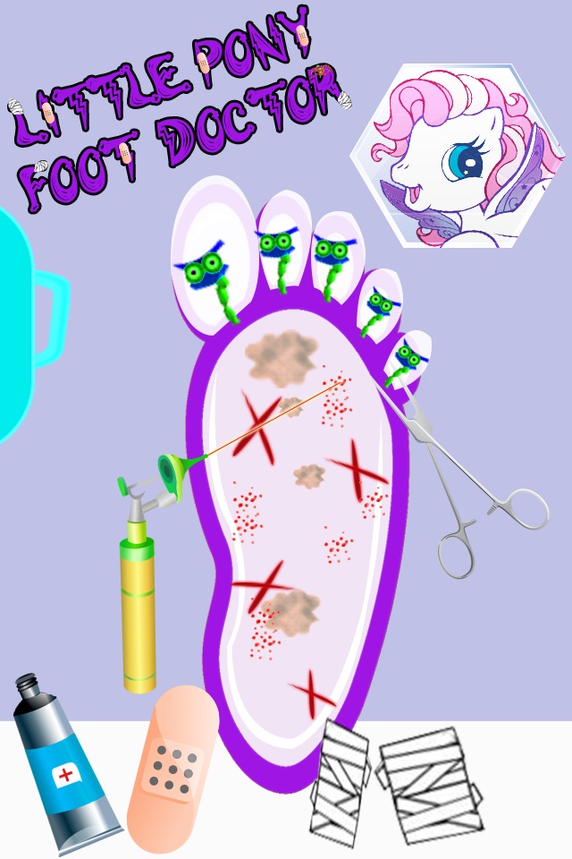 Little Crazy Pet Pony Foot doctor(dr) - baby games screenshot 4