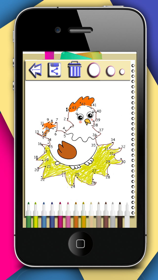 How to cancel & delete Connect the dots and color. Coloring and painting animals. Coloring book. from iphone & ipad 2