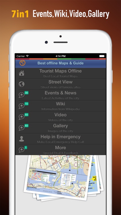 New York Tour: Best Offline Maps with StreetView and Emergency Help Info