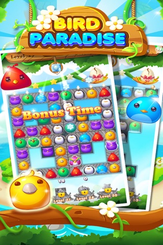 Crazy Bird - 3 match bubble puzzle crush game screenshot 2