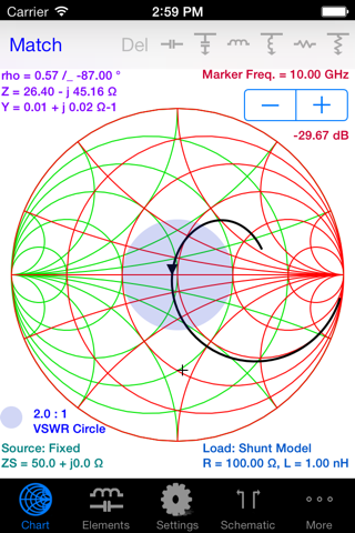 Smith Chart for iPhone and iPad screenshot 2