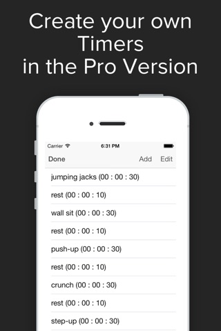 Time List with Voice Lite - interval timer for HIT workout, yoga, pomodoro, cooking screenshot 4
