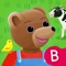 Les animaux de la ferme avec Petit Ours Brun : jeux éducatifs. Application enfants de 2 à 6 ans.