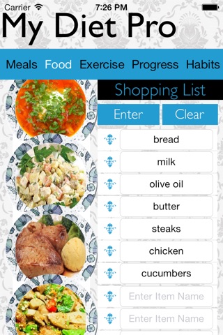 My Diet Pro - Track your diet, exercise and bad habits screenshot 2
