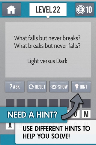 The Riddle Game - A Challenging Word Puzzle Game for Your Brain screenshot 4