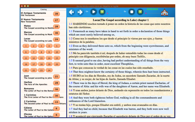 聖經 - 西班牙語和英語對照 - 有聲版(圖2)-速報App