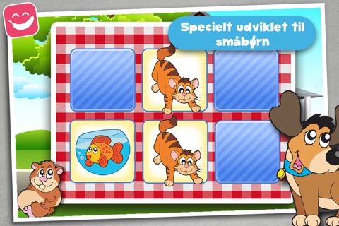 Memo Game Pets Cartoon - for kids young childrens screenshot 4