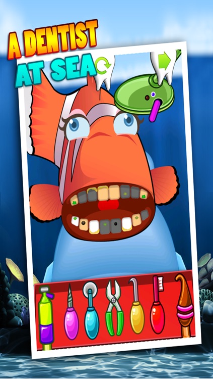 A Dentist at Sea - an underwater dental surgery game for fish and other marine animals