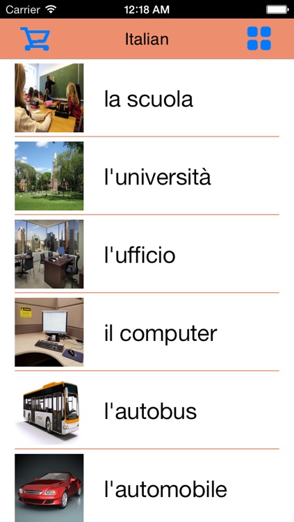 basic italian words