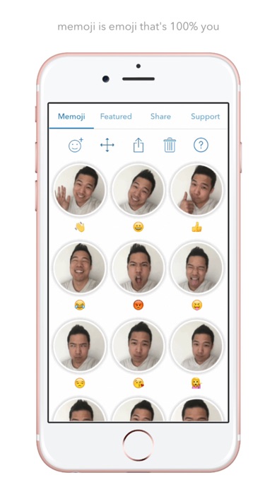 Memoji Keyboard - Animated Selfie Emojiのおすすめ画像1