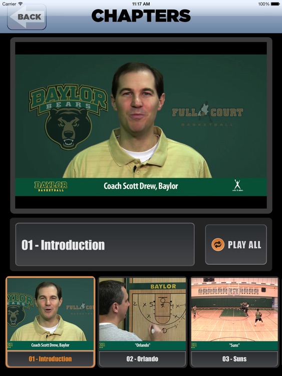 Baylor Bears Zone Quick Hitters: Scoring Plays Against Zone Defense - With Coach Scott Drew - Full Court Basketball Training Instruction - XL