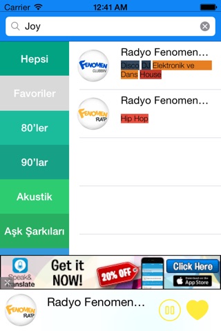 Radyo - Radyo Dinle - Müzik Dinle - En Popüler Türkçe Radyo Kanallarını Dilediğin Yerde Ücretsiz Dinle screenshot 4