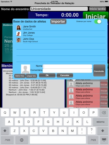 Swimming Coachs Clipboard iPad screenshot 3