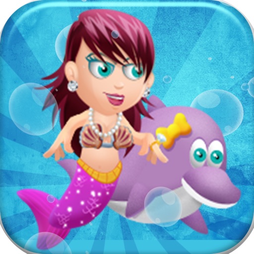Little Mermaid Reef : The World of Pretty Dolphins & Underwater Treasure iOS App