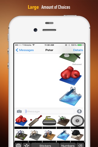Sports Theme Stickers Keyboard: Using Sport Icons to Chat screenshot 2