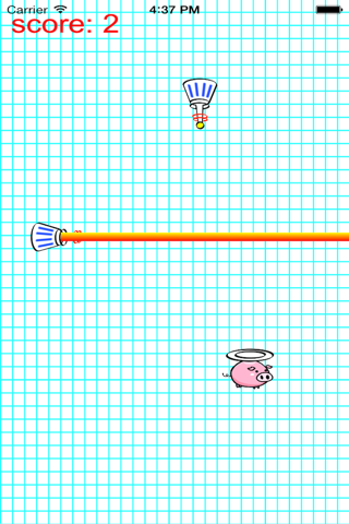 A Brave Flying Pig: Laser Gun Shooting Lite screenshot 3