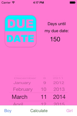 Days until my due date? screenshot 2