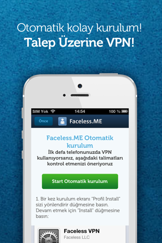 Faceless VPN Connection screenshot 4