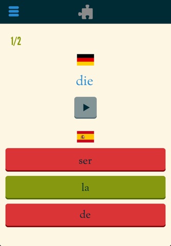 Easy Learning German - Translate & Learn vocabulary - 60+ languages, Quizz, Frequent words lists screenshot 3