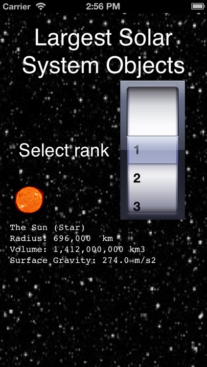 Largest Solar System Objects