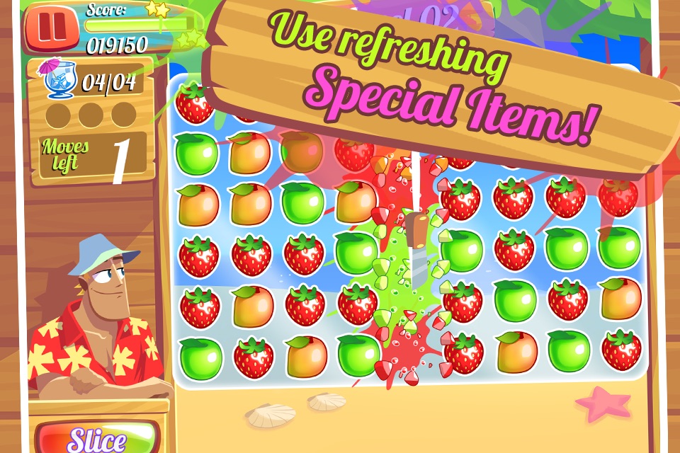 Juice Paradise - Tap, Match and Pop the Fruit Cubes in the Beach screenshot 3