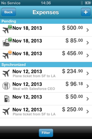 FinancialForce Expenses screenshot 2