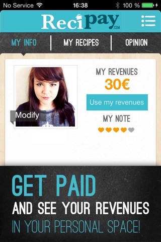 Recipay.com: cook, post, get paid! screenshot 3