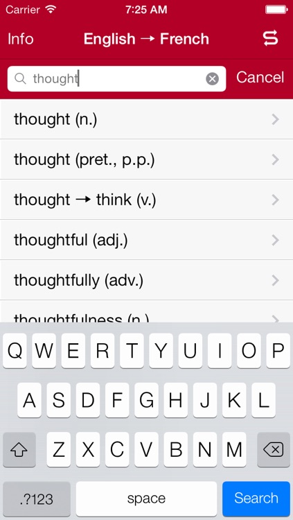 French-English Dictionary from Accio