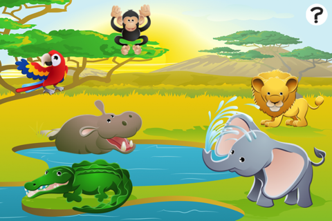 123 Counting Game Safari Cartoon Animals for Kids – Free Educational Interactive Learning Challenge screenshot 2