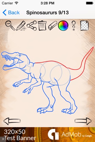 Draw Jurassic World Dinosaurs Version screenshot 3