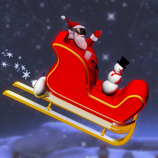 Crazy Santa Rider Pro - Jump in Santa's hot new ride and race to the North Pole this Christmas. iOS App