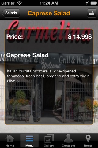 Carmelina Restaurant screenshot 4