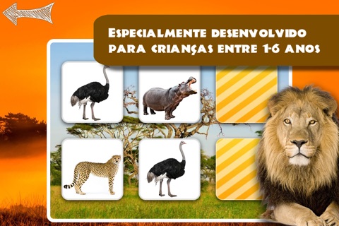 Memo Game Wild Animals Photo screenshot 2