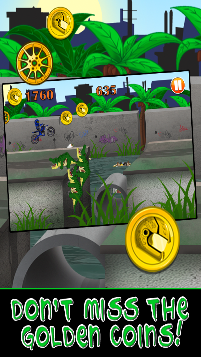Motorcycle Bike Race Escape : Speed Racing from Mutant Sewer Rats & Turtles Game - For iPhone & iPad Editionのおすすめ画像4