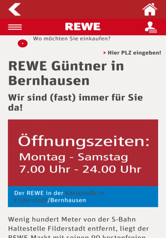 REWE Güntner screenshot 2