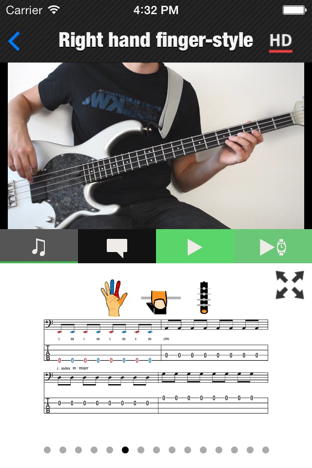 Beginner Bass method HD LITE screenshot 3