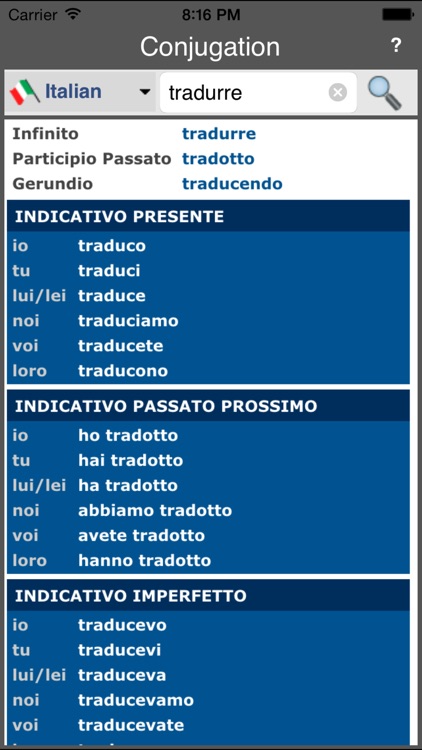 Verb Conjugation (Offline)