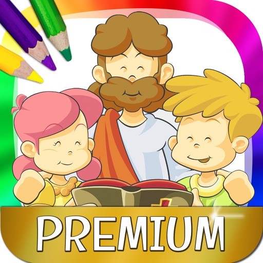 The bible for children - Drawings to paint and book to color - Premium icon