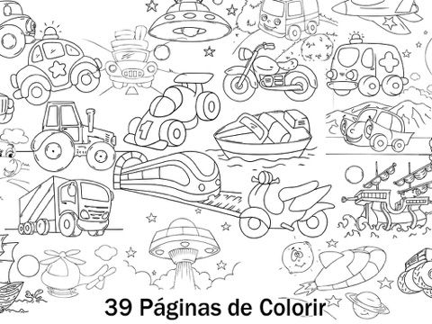 Cars Painting Book 4 School Kids HD - 31 transportation drawing pages with 4 creative coloring effects screenshot 4