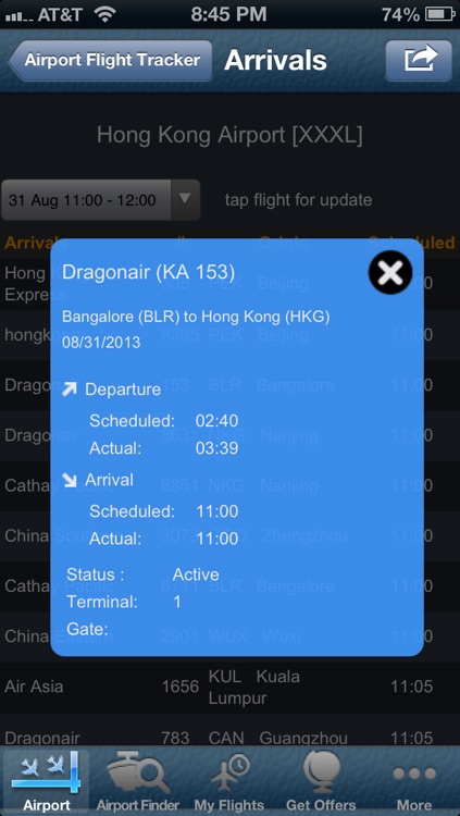 Hong Kong Airport + Flight Tracker Premium