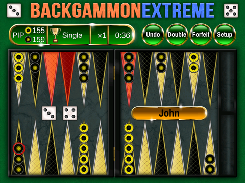 Backgammon Extreme Free - Powerful, Beautiful, Social!のおすすめ画像1