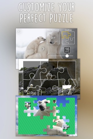 Jigsaw Wonder Polar Bears for Kids screenshot 2
