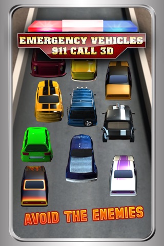 Emergency Vehicles 911 Call - The ambulance , firefighter & police crazy race - Free Edition screenshot 3